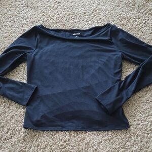 Hollister Navy Long Sleeve Tee